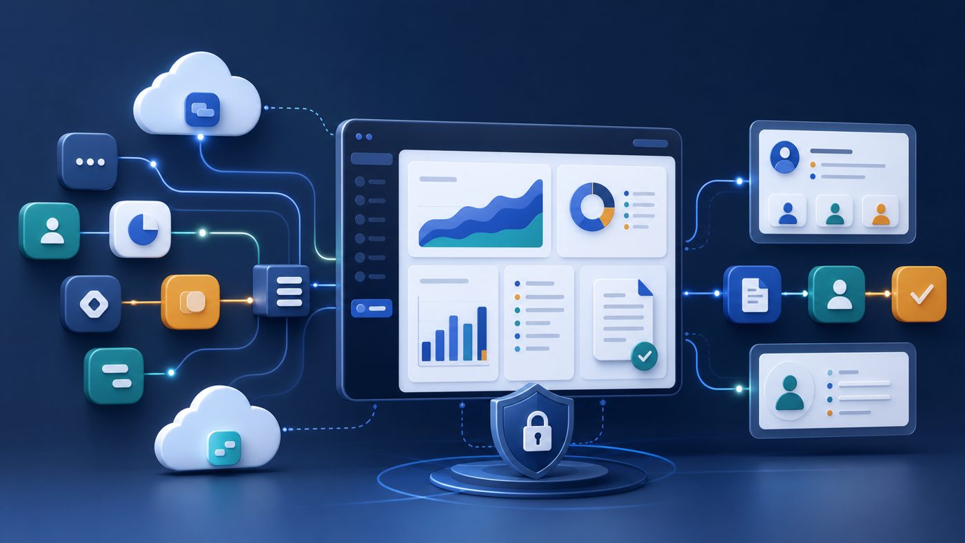 Automatización empresarial, integraciones, portales e informes en la nube